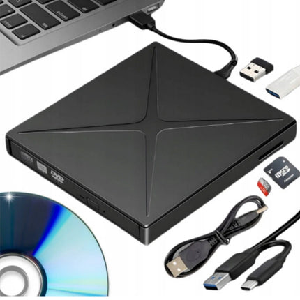 External USB CD/DVD Super Drive for Apple MacBook Air Pro iMac Mac iOS Windows