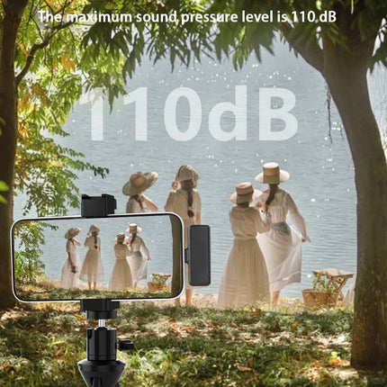 2Mic Wireless Lavalier Microphone For Phone Android iPhone iPad Vlog Live Stream