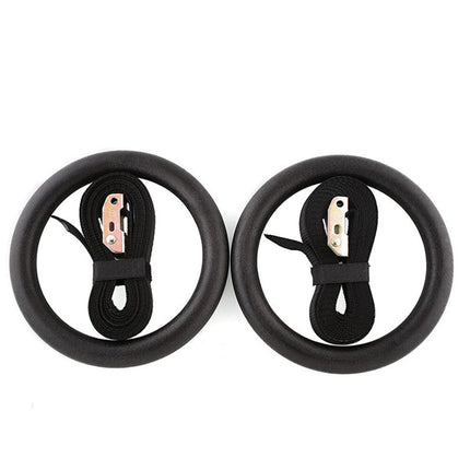 Professional Gymnastic Rings Fitness Ring Adjustable Straps Workout Gear 28MM