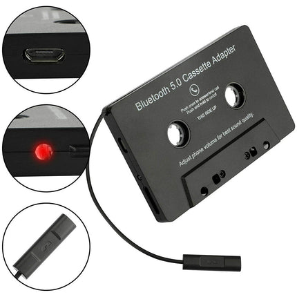 Car Audio Receiver,Bluetooth 5.0 Cassette Receiver Tape Aux Adapter Player
