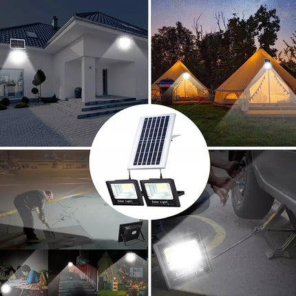 340 LED Solar Power Outdoor Garden Spot Light Flood Lamp Security Wall Light
