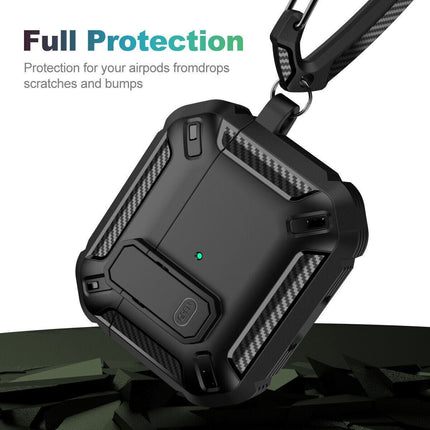 Apple AirPods 1 2 3 Pro 2nd Case Armor Earphone Heavy Duty Shockproof Protective Cover Green