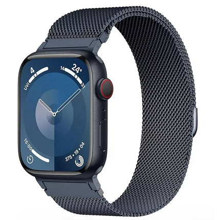 STEXX Apple Watch Band Series 7 SE 6 5 4 3 2 Magnetic Stainless Navy