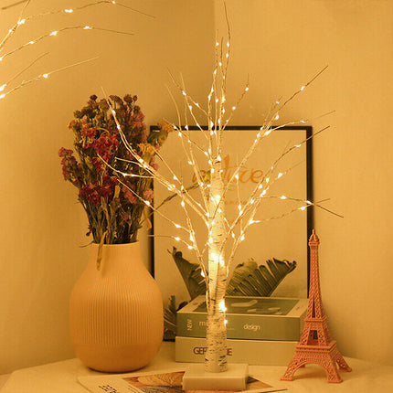 90/150/180cm LED Twig Birch Table Lamp Christmas Tree Light Holiday Xmas Lights