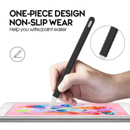 Silicone Rubber Cover Sleeve Grip Case For Apple iPad Pro Pencil 2nd Generation Blue