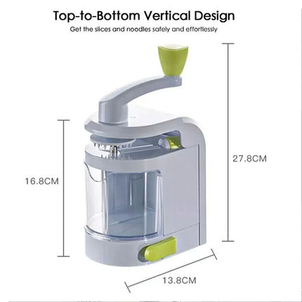 Manual Vegetable Slicer Spiralizer 4-IN-1 Blade Zucchini Noodle Spaghetti Maker