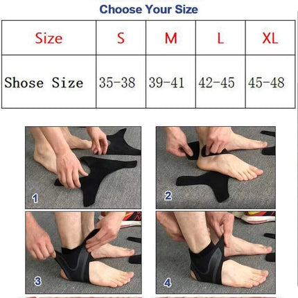 2 Pcs Right And Left Foot Ankle Brace Support Compression Sleeve Plantar Fasciity Foot Wrap Pain Relief