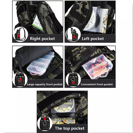 Fishing Tackle Backpack Storage Bag Shoulder Fishing Gear Bags Outdoor Backpack