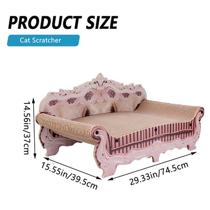 Cute Cat Kitten Claw Scratching Board Scratcher Corrugated Cardboard Toy