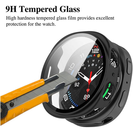 For Samsung Galaxy Watch 8 Case Cover With Glass Screen Protector 40mm Black