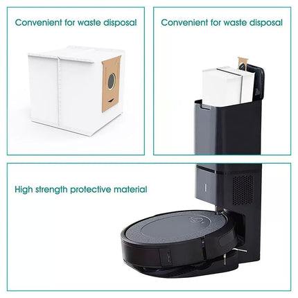 12Pcs Dust Bags For Ecovacs Deebot T9, T9+, T9 AIVI,T9 Plus Robot Vacuum Cleaner