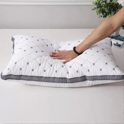 Hotel Quality Cotton Pillows Ultra Plush Home Bed Standard Pillows Twin Pack