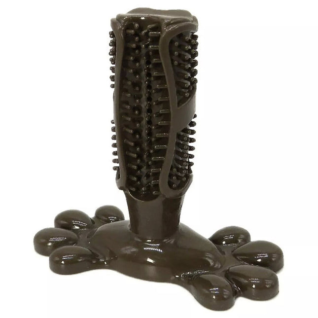 Chocolate M Size Pet Dog Chew Toy Teeth Cleaning Toothbrush