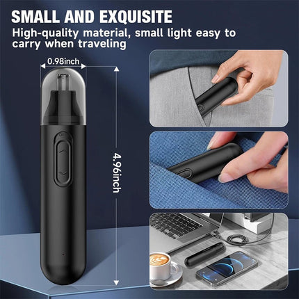 Painless USB Rechargeable Nose Hair Trimmer Facial Hair Trimmer Waterproof
