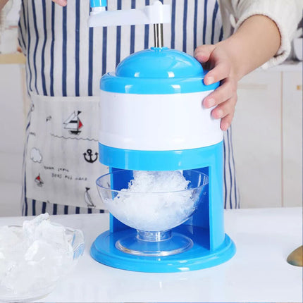 Manual Ice Crusher Shaver Shredding Snow Cone Slushie Maker Machine Kitchen Tool