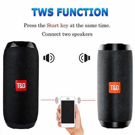 Wireless Bluetooth Speaker Portable Bass Music Waterproof AUX/TF/FM/Radio