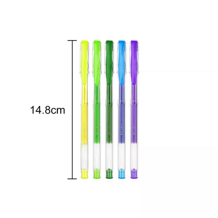 100x Premium Glitter Gel Pens Metallic Neon Ink Craft Adult Colouring Draw Set