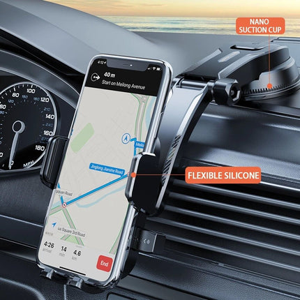 Universal 360° Car Mount Holder Phone Stand For GPS Mobile iPhone Samsung Galaxy