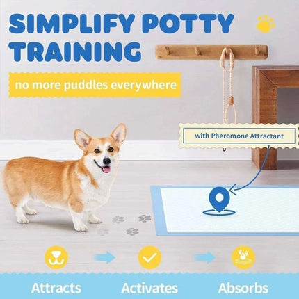 Puppy Dog Training Pads Pet Toilet Pee Pads Mat Indoor Absorbent 60x60cm 45x60cm