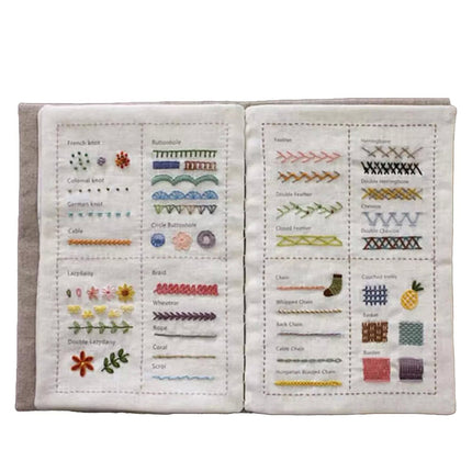DIY Stitch Book,Embroidery Sewing Book,Embroidery Stitch Book for Beginner Adult