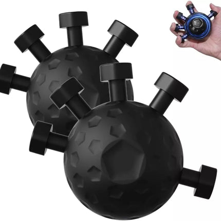 2Pcs Black Finger Grip Strengthener Hand Exerciser Gripper Tool Hand Strength Training