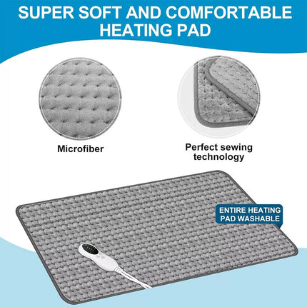 100x50cm Electric Heating Pad Therapy Warmer Mat Neck Shoulder Back Pain Relief