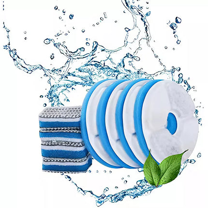 Electric Cat Water Fountain Pet Automatic Sensor Drinking Dispenser Filter Set