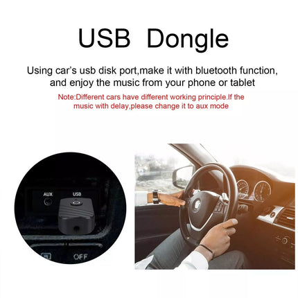 USB Bluetooth 5.0 Transmitter Receiver Audio Adapter AUX 3.5mm TV CAR PC Speaker