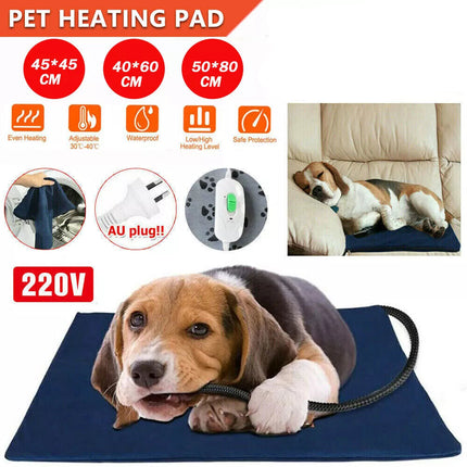 Pet Dog Cat Bunny Electric Heat Heated Heating Heater Pad Mat Blanket Bed