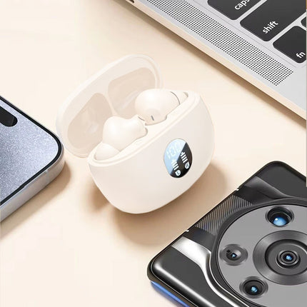 White Sweatproof Wireless Bluetooth Earphones Headphones Sport Gym Earbuds with Mic