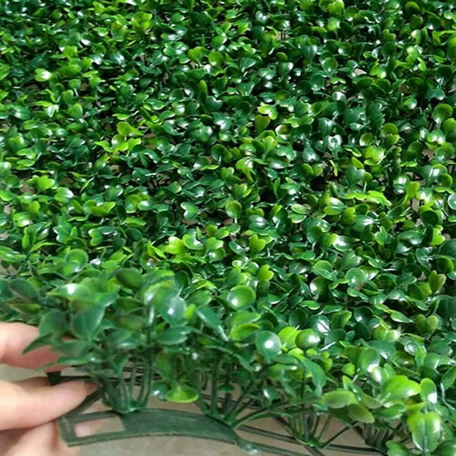 20pcs Artificial Grass Fake Plant Wall Panels Decor Fake Lawn Garden Synthetic Grass