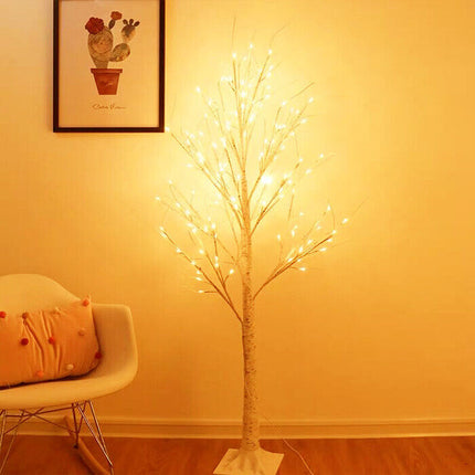 90/150/180cm LED Twig Birch Table Lamp Christmas Tree Light Holiday Xmas Lights