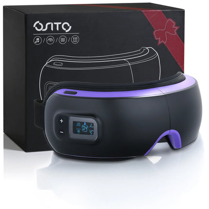 Heated Eye Massager with Music Sleep Relaxation Relaxing Eye Strain