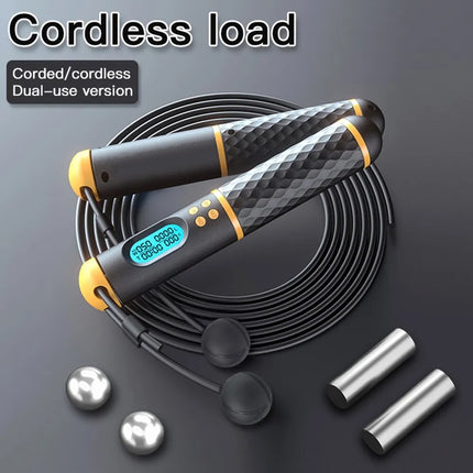 Smart Digital Jump Rope - Accurately Counts Jumps, Sets Goals & Monitors Progres