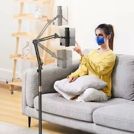 155cm Free Standing Adjustable Mount Holder Universal For iPad iPhone