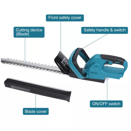 Cordless Hedge Trimmer Garden Pruner Cutter Tree Grass For Makita 18V Battery