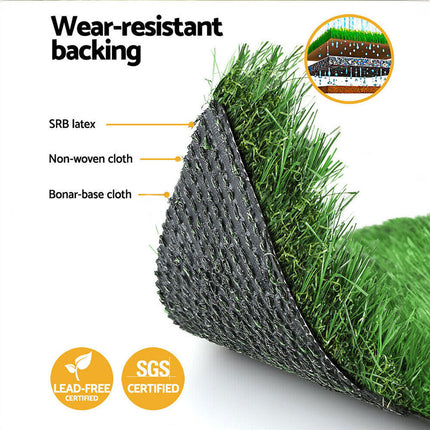 Artificial Grass 15mm 30mm Synthetic Fake Lawn 5 SQM Turf Plastic Plant Mat