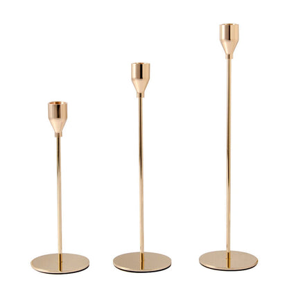 Candlestick Holders 3x Taper Candle Holders for Candlesticks Dining Decoration