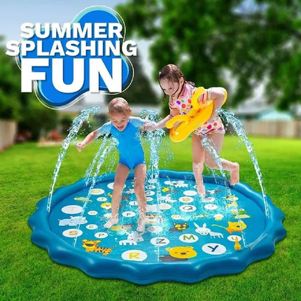 Outdoor 170cm Kids Splash Sprinkler Water Play Pad Mat Inflatable Spray Pool Toy