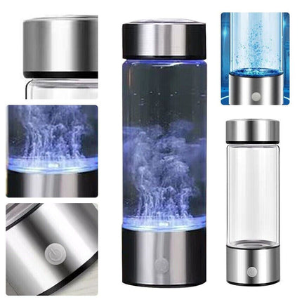 450ml Portable Hydrogen Rich Alkaline Water Ionizer Generator Bottle Cup Mug