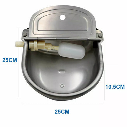 Stainless Water Trough Bowl Automatic Drinking For Dog Horse Chicken Auto Fill