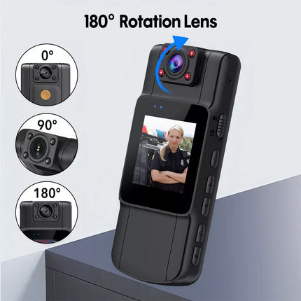 1080P Police Body Camera Audio Video Cam Recorder Night Vision DVR Camcorder