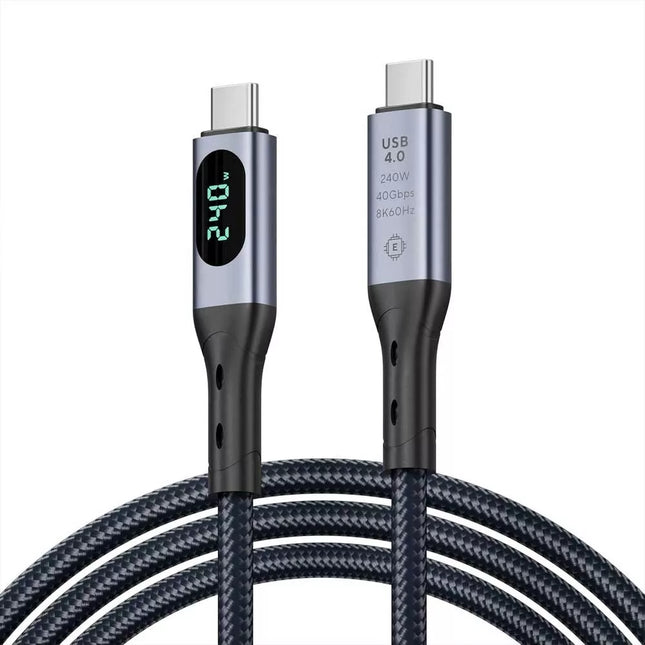 240W PD USB-C to Type C Cable USB 4.0 Gen 3 8K 40Gbps Video Laptop Fast Charging