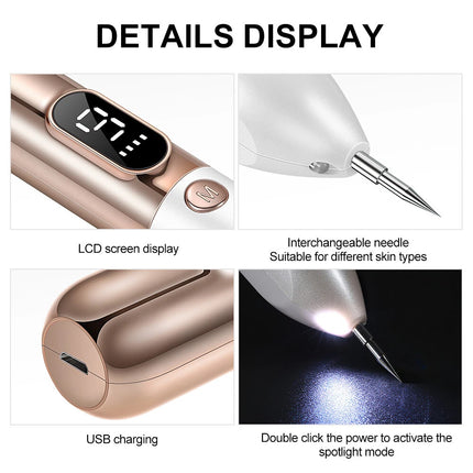 LCD Skin Tag Remover Wart Eliminator Laser Plasma Pen Papillomas Mole Removal