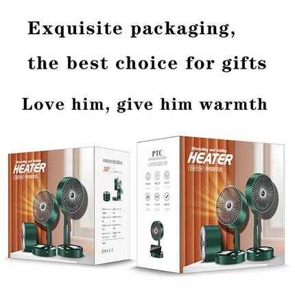 Portable Electric Heater Fan 1000W PTC Fast Heating Ceramic Home Office Travel