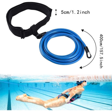 4M Swim Trainer Belt Swimming Resistance Tether Leash Pool Training Harness