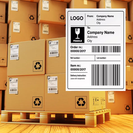 (2 Rolls) Direct Thermal Shipping Label 100x150mm (500 Labels Per Roll ) 4x6'