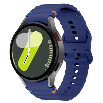 Midnight Blue For Samsung Galaxy Watch 7 6 5 4 FE 40mm 44mm Sport Silicone Watch Band Strap Au