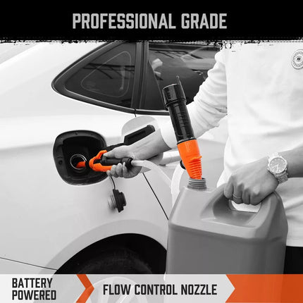 2.5 Gallons Electric Syphon Pump Water Fuel Transfer Operated Petrol Oil Battery