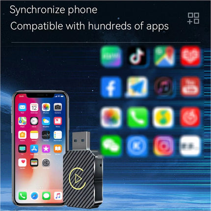 Wireless Apple Carplay Android Auto Adapter for iPhone Car Play Plug & Play